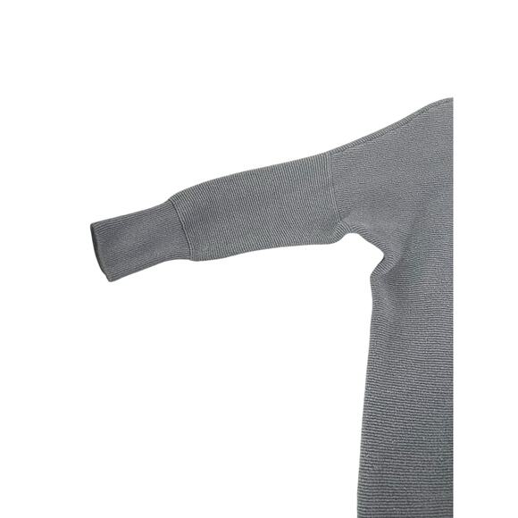 Free People Blue Knit Ottoman Slouchy Pullover Knit Sweater Women's Size Medium - Picture 5 of 10